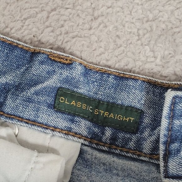 Lauren Ralph Lauren Womens Classic Straight Jeans 16 Mid-Rise Light Wash Denim - Picture 7 of 8